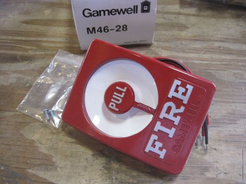 Gamewell M46-28 Century Conventional Fire Alarm Pull Station Device NIB JS