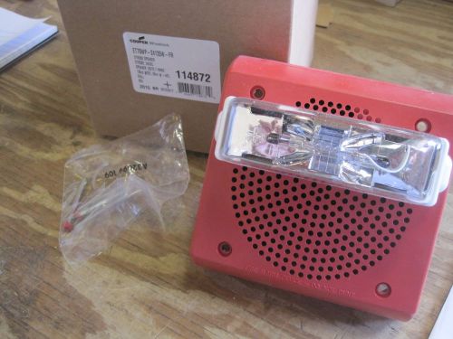Cooper wheelock et70wp-24135w-fr speaker strobe fire safety device 114872 nib js for sale