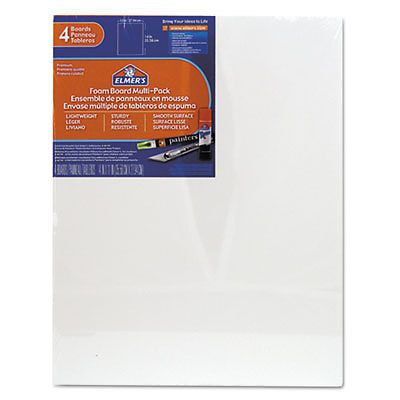 White Pre-Cut Foam Board Multi-Packs, 11 x 14, 4/PK, Sold as 1 Package