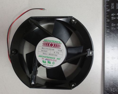 New mechatronics ma1751h24b cooling fan 172mm, 24vdc, 243 cfm, ball bearing for sale