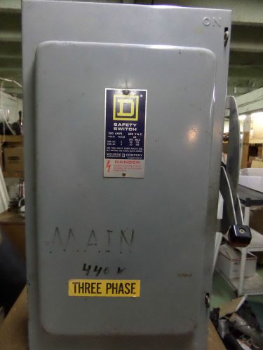 Heavy Duty Square D 200 Amp Safety Switch 3 Phase 600 VAC