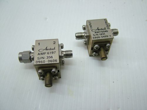 Lot of 2 Isolators RF 8 - 12GHz AMF6197 + AMF6046