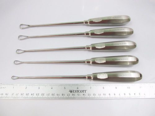 1 SET OF 5 SIMS UTERINE CURETTES #1 to #5 German Steel KREBS