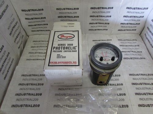 Dwyer series 3000 photohelic pressure switch / gage a3005 c new in box for sale