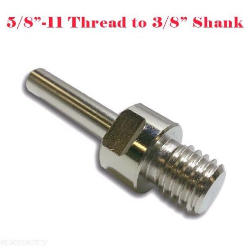 Core Drill Bit Adapter 5/8&#034;-11 Thread Male 3/8&#034; Shank Diamond Power Drill UNC