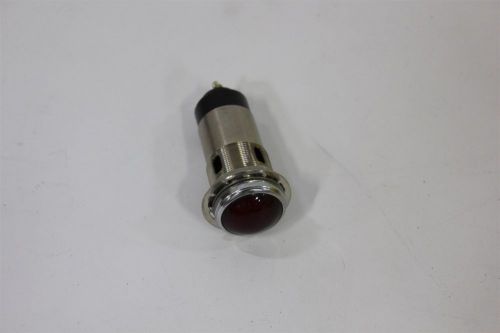 Vintage dialight dialco red light 120v pilot indicator push cap with bulb for sale