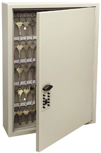 60 Key Cabinet Storage Lock Wall Hook Box Steel Safe Gauge Secure Hang Business