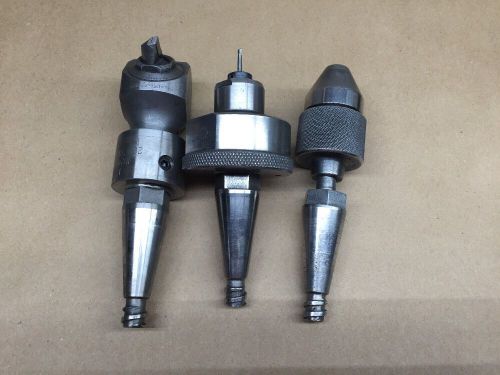 (3) GREAT Moore Jig Bore Tool Holders Wahlstrom Chuck Micro Boring End Mill