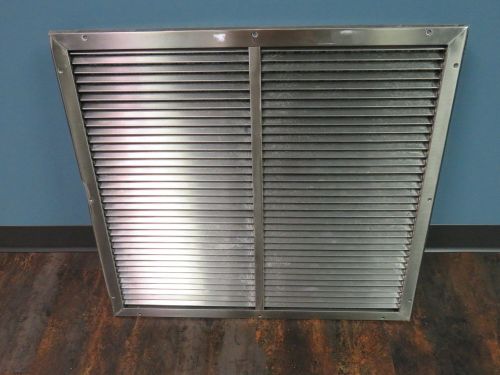 30&#034;x28&#034;x2 1/2&#034; Stainless Steel Exhaust Fan Louvers