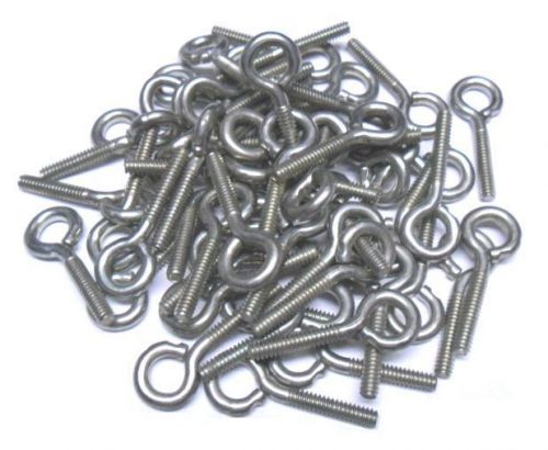 # 6-32 nut turned wire eyebolts. lot of 10 for sale