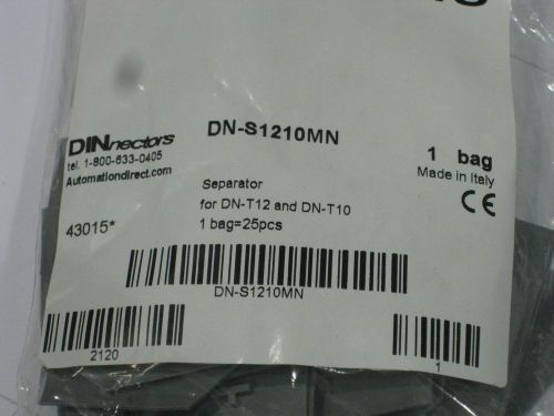 NEW  DN-S1210MN automation direct terminal block end plates covers bag of 25 new