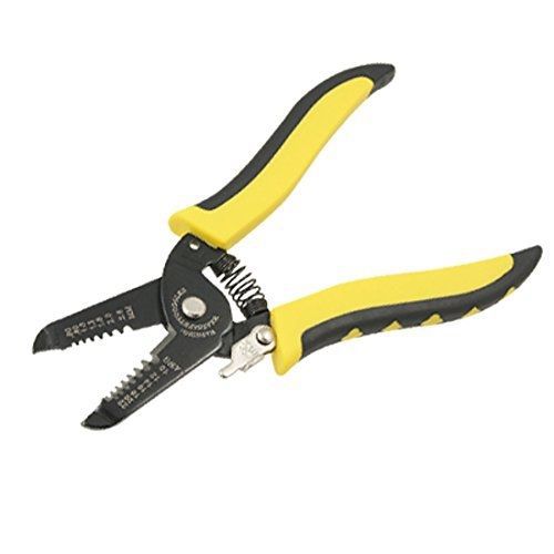 uxcell? Yellow Blk Plastic Handle Wire Stripper Cutter Crimper