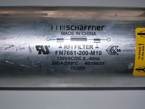 EMI Power Feed Through Filter 200A 130VAC/DC Schaffner RFI Filter 1pcs