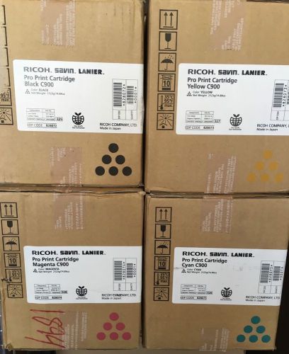 Genuine Ricoh C900 toner - set of 4 CMYK - NEW