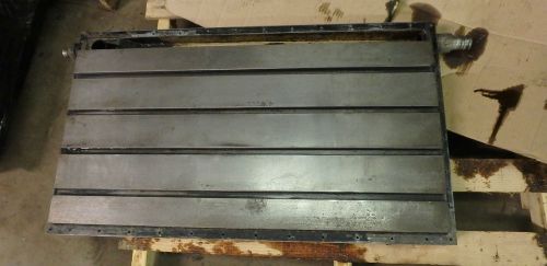 38&#034; x 22&#034; x 4 Steel Weld T-Slotted Table Cast iron Layout Plate Jig Weld 4 SLOT