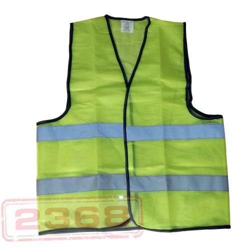 5 pack green fluorescent safety vest w/ hook &amp; loop closure -  xl for sale
