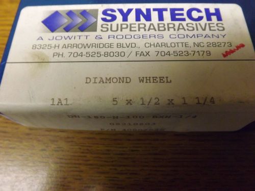 SYNTECH ABRASIVES DIAMOND GRINDING WHEEL 5 x 1/2 x 1 1/4