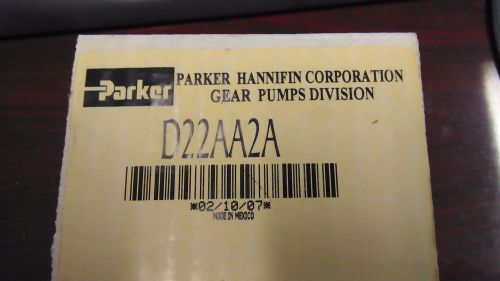 Parker gear pump d22aa2a for sale