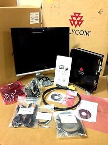 POLYCOM HDX 4000 2201-24347-001 VIDEO CONFERENCING SYSTEM W/ 2201-24657-001, REF