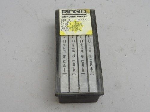 New Ridgid 47770 high speed universal pipe threader die set 1&#034;-2&#034; NPT