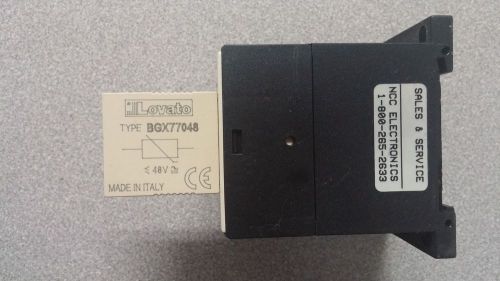 Lovato contactor bg0031d w/ bgx77048 used for sale