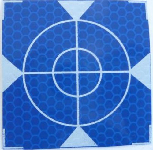 BLUE Reflective Targets/Labels (10 pcs.) - 60mm x 60mm !!!