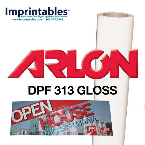 Printable Banner Vinyl Frontlit 13oz Arlon DPF 313  - 30&#034;x120ft