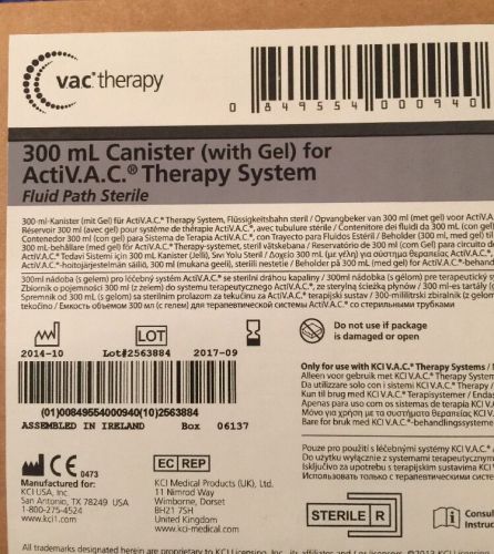 Acti V.A.C. Therapy System supplies: 300ml Canisters, White foam, And Granufoam