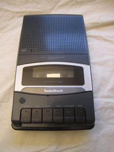Radio Shack CTR-111 Portable Cassette Tape Recorder