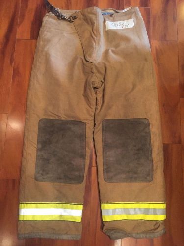 Firefighter pbi gold bunker/turnout gear globe pants 40w x 30l halloween costume for sale