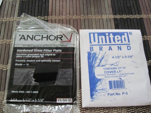 New Anchor Brand Hardened Glass Filter Plate, FS-5H-10 ~ FREE clear lens