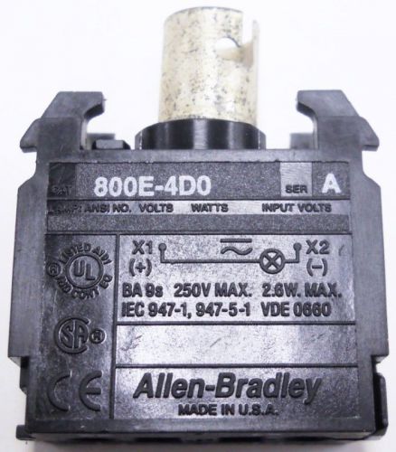 ALLEN BRADLEY FUEL VOLTAGE MODULE 800E-4D0 SER: A