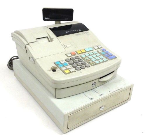 Royal 487CV Cash Register * Missing Key for Cash Drawer &amp; Printer