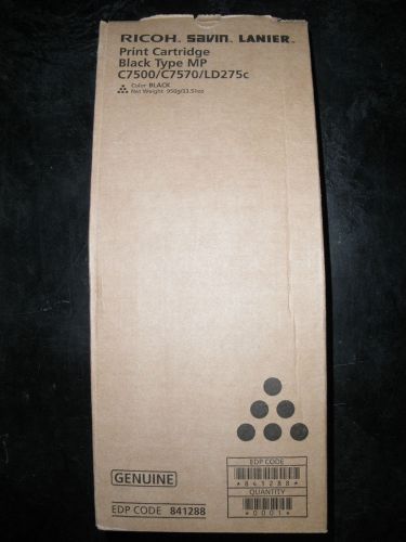 Genuine Ricoh Savin Lanier Print Cartridge BLACK MP C7500/C7570/LD275C 841288