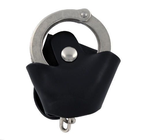 Boston Leather 5520-1 Black Plain Quick Release Handcuff Restraint Case/Holder