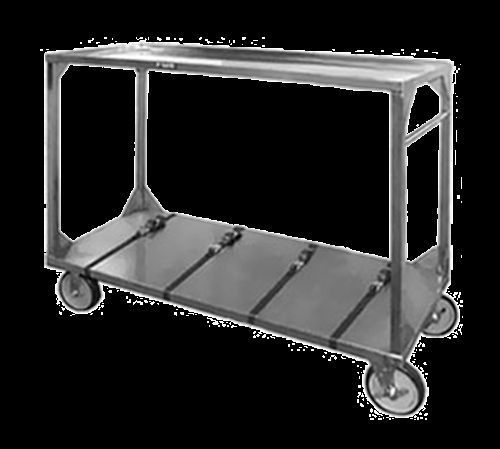 F.W.E. ITT-96-132 Institutional Tray Transport Cart capacity (4) straps to...