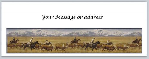 30 Personalized Western Horses Return Address Labels Buy 3 get 1 free (bo177)