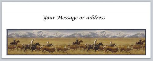 30 Personalized Western Horses Return Address Labels Buy 3 get 1 free (bo177)