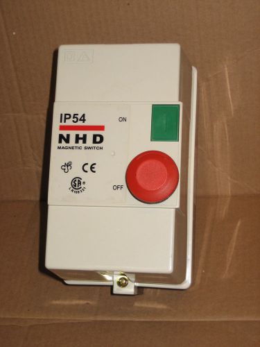 NHD IP54 MS1-25D  On/Off Control Magnetic Starter Contactor Switch w/O-L Relay