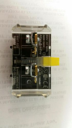 ALLEN BRADLEY 800T-XD2 SERIES D CONTACT BLOCK SHALLOW 1 NORM CLOSED TYPE 4/13