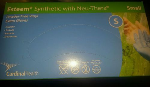 Cardinal Health Esteem Synthetic Vinyl Gloves with Neu-Thera, Small Part No. S88