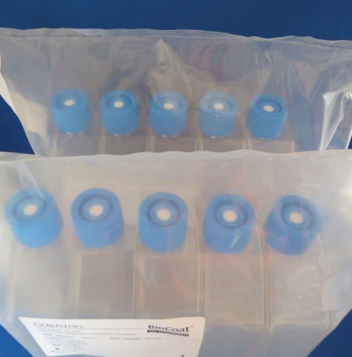 Qty 10 Corning BioCoat Culture Flasks Canted Neck Collagen I 175 cm2  # 354487