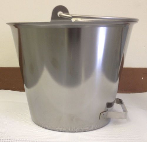 13 qt stainless steel milk pail &amp; accessories for sale