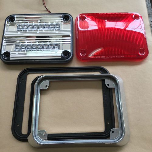 Whelen 900 Series Linear Super LED Red 90RR5SRR EMS Fire W/ Bezel &amp; Gasket