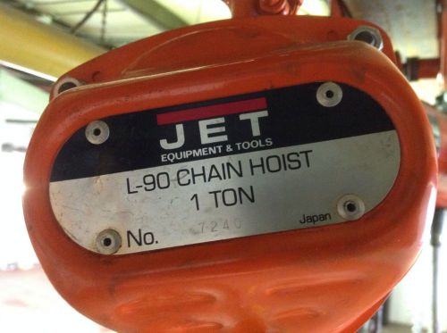 Jet l-90 1 ton hoist for sale