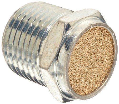 Parker 047020002 Sintered Bronze Breather Vent, 1/8&#034; NPT Male, 0.44&#034; Length, 150