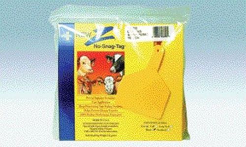 Farnam Z Cow Tag Blank Yellow 25 Count Easy Application Prevent Disease Transfer