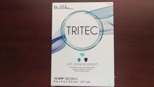 Milliken tritec afm silver wound dressing 4&#034;x5&#034; #3000020040 new/sealed box of 10 for sale