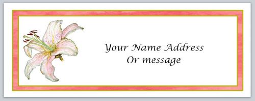30 Personalized Return Address Labels Flower Buy 3 get 1 free (c50)