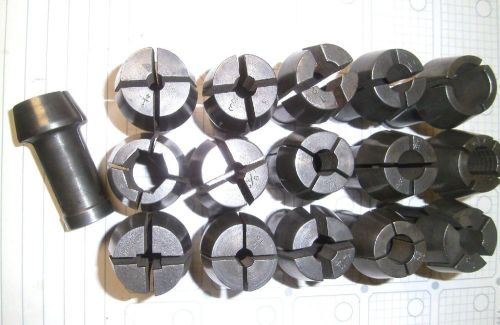 16 - NEW PROCESS &amp; HARDINGE Style Collets -  Assorted Sizes -Approx. 3&#034; Long